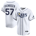 tuec T.Bay Rays #57 Drew Rasmussen Player White Home Limited Stitched Jerseys
