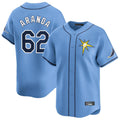 tuec T.Bay Rays #62 Jonathan Aranda Player Light Blue Home Limited Stitched Jerseys