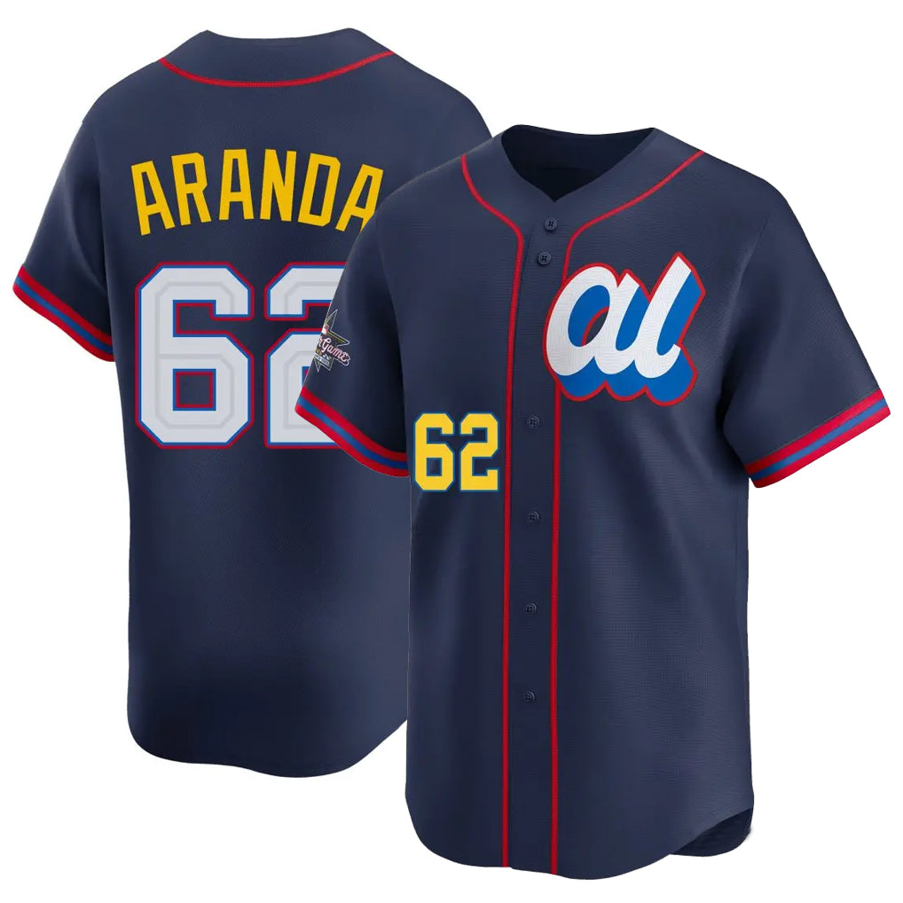 tuec T.Bay Rays #62 Jonathan Aranda Player Navy Limited American League All-Star Edition Stitched Jerseys