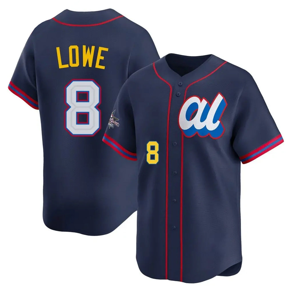 tuec T.Bay Rays #8 Brandon Lowe Player Navy Limited American League All-Star Edition Stitched Jerseys