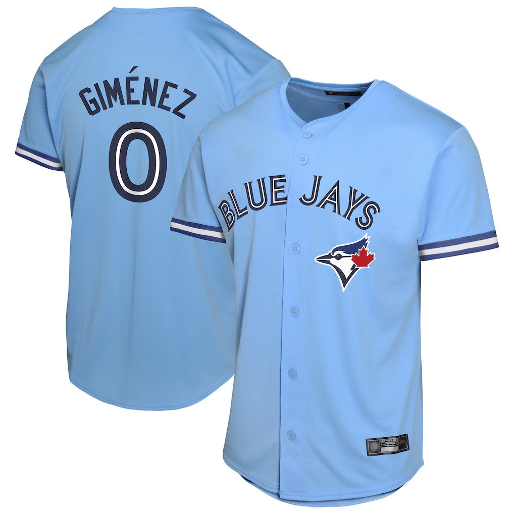 tuec T.Blue Jays #0 Andres Gimenez Player Blue Home Game Stitched Jerseys