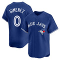 tuec T.Blue Jays #0 Andres Gimenez Player Royal Home Game Stitched Jerseys