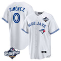 tuec T.Blue Jays #0 Andres Gimenez Player White 2025 World Series Game Stitched Jerseys