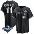 tuec T.Blue Jays #11 Bo Bichette Player Black 2025 World Series Game Stitched Jerseys