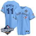tuec T.Blue Jays #11 Bo Bichette Player Blue 2025 World Series Game Stitched Jerseys