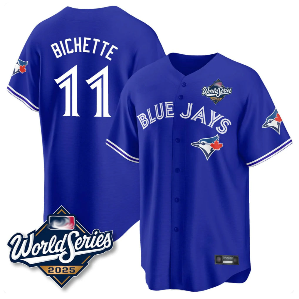 tuec T.Blue Jays #11 Bo Bichette Player Blue 2025 World Series Rush Limited Stitched Jerseys