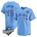 tuec T.Blue Jays #15 Chad Green Player Blue 2025 World Series Game Stitched Jerseys