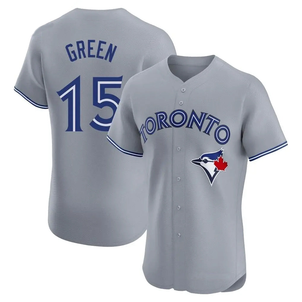 tuec T.Blue Jays #15 Chad Green Player Gray Home Elite Limited Stitched Jerseys