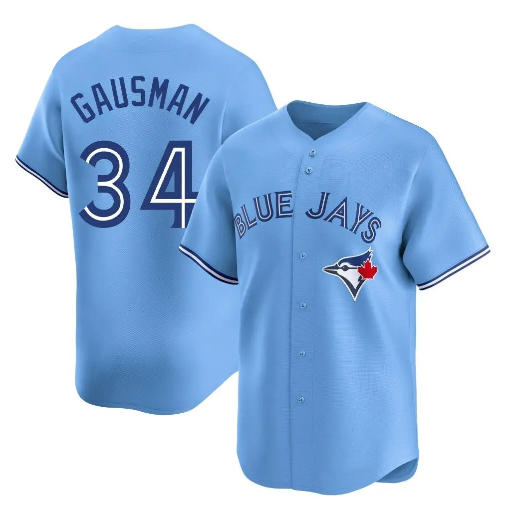 tuec T.Blue Jays #34 Kevin Gausman Player Blue Home Limited Stitched Jerseys