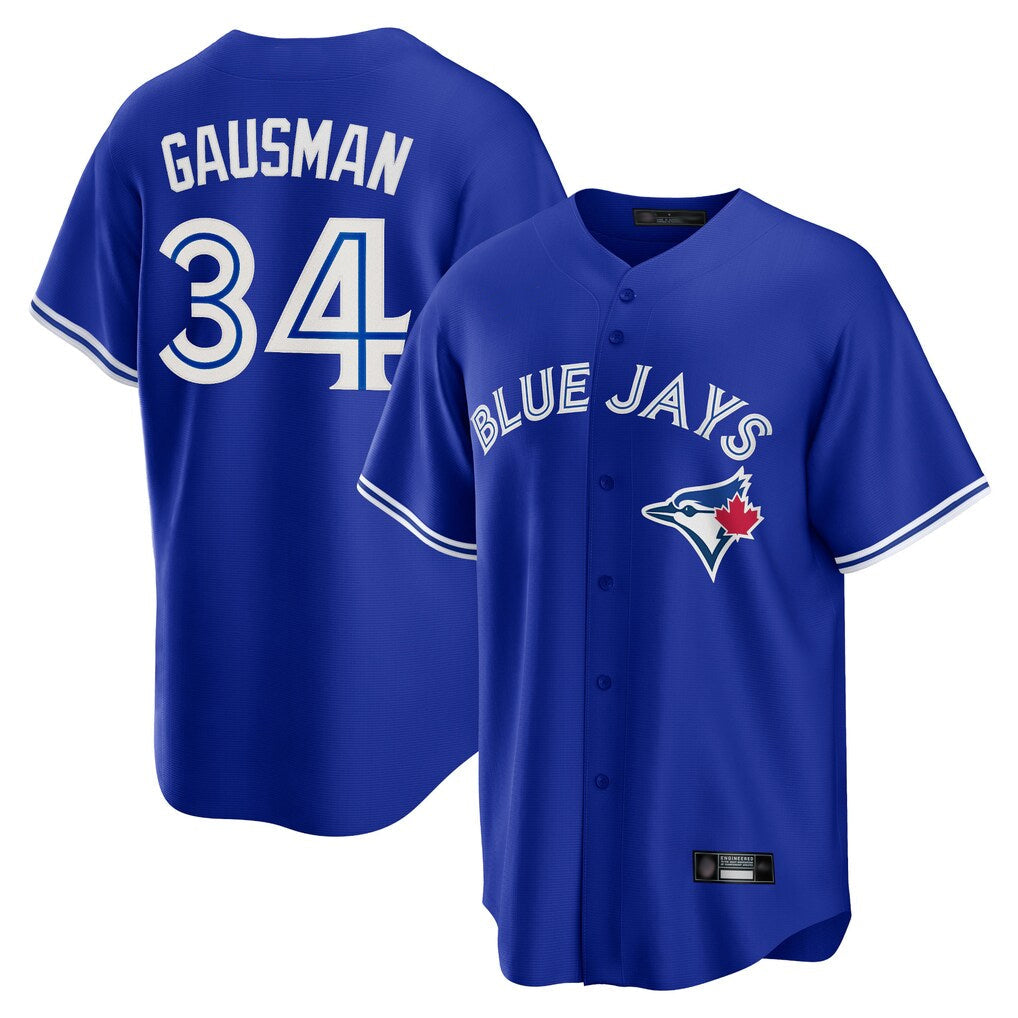 tuec T.Blue Jays #34 Kevin Gausman Player Royal Alternate Replica Player Stitched Jerseys
