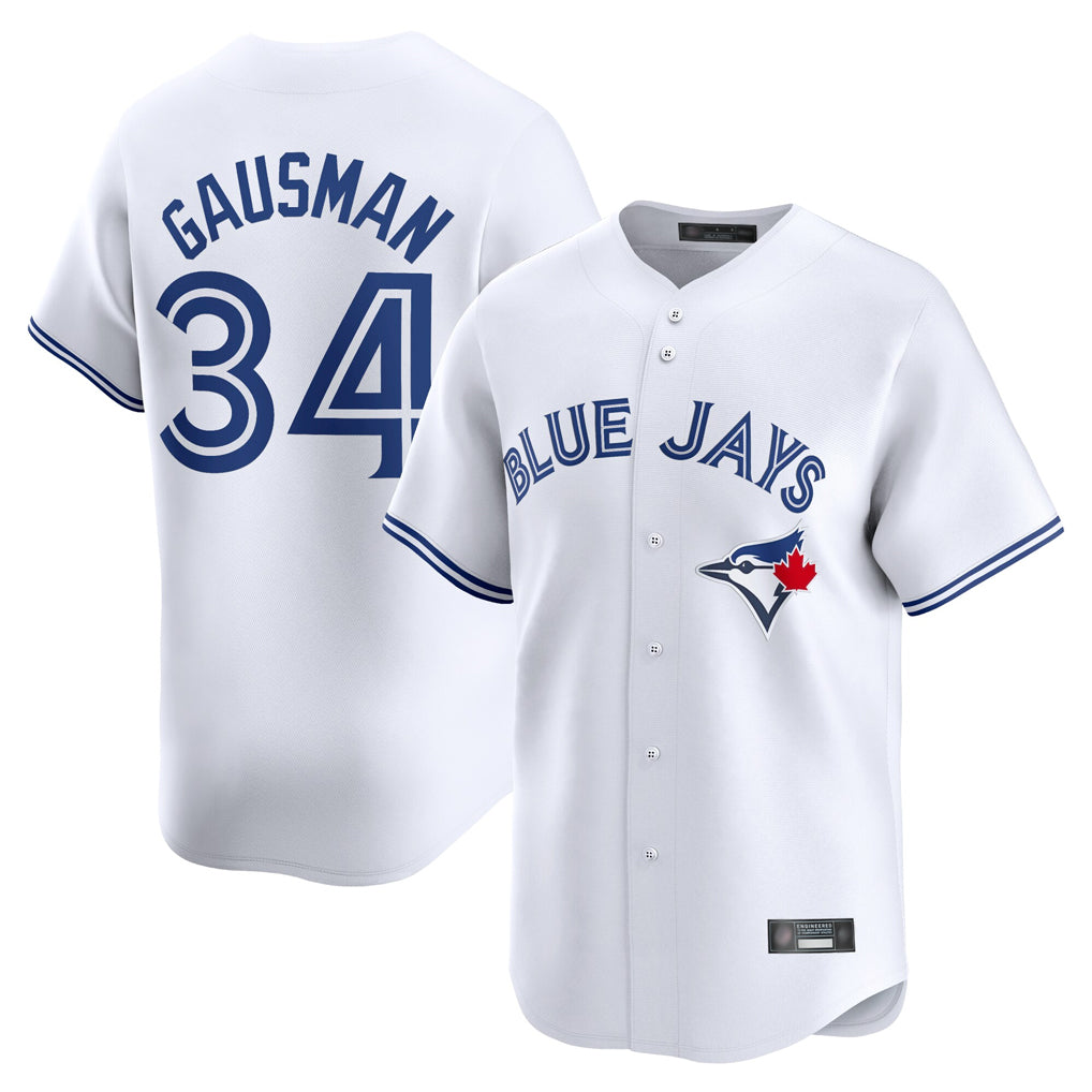 tuec T.Blue Jays #34 Kevin Gausman Player White Home Limited Stitched Jerseys