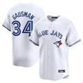 tuec T.Blue Jays #34 Kevin Gausman Player White Home Limited Stitched Jerseys