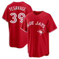 tuec T.Blue Jays #39 Trey Yesavage Player Red Home Game Stitched Jerseys