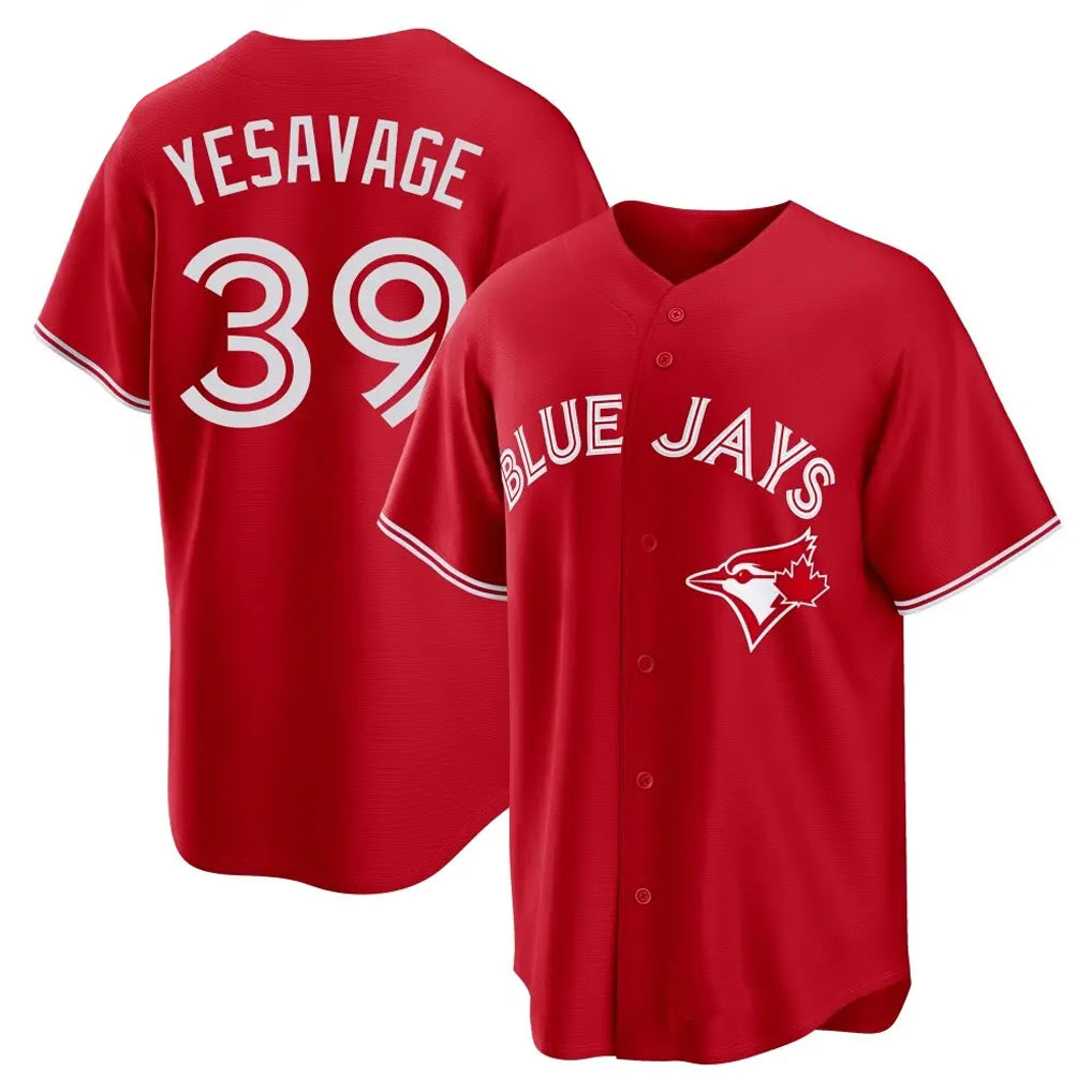 tuec T.Blue Jays #39 Trey Yesavage Player Red Home Game Stitched Jerseys