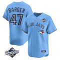 tuec T.Blue Jays #47 Addison Barger Player Blue 2025 World Series Limited Stitched Jerseys