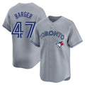 tuec T.Blue Jays #47 Addison Barger Player Gray Replica Stitched Jerseys