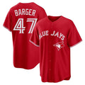 tuec T.Blue Jays #47 Addison Barger Player Red Home Limited Game Stitched Jerseys