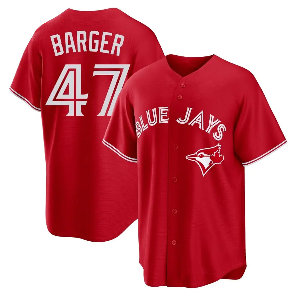 tuec T.Blue Jays #47 Addison Barger Player Red Home Limited Game Stitched Jerseys