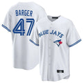 tuec T.Blue Jays #47 Addison Barger Player White Home Stitched Jerseys