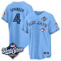 tuec T.Blue Jays #4 George Springer Player Blue 2025 World Series Limited Stitched Jerseys