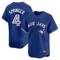 tuec T.Blue Jays #4 George Springer Player Royal Home Limited Stitched Jerseys