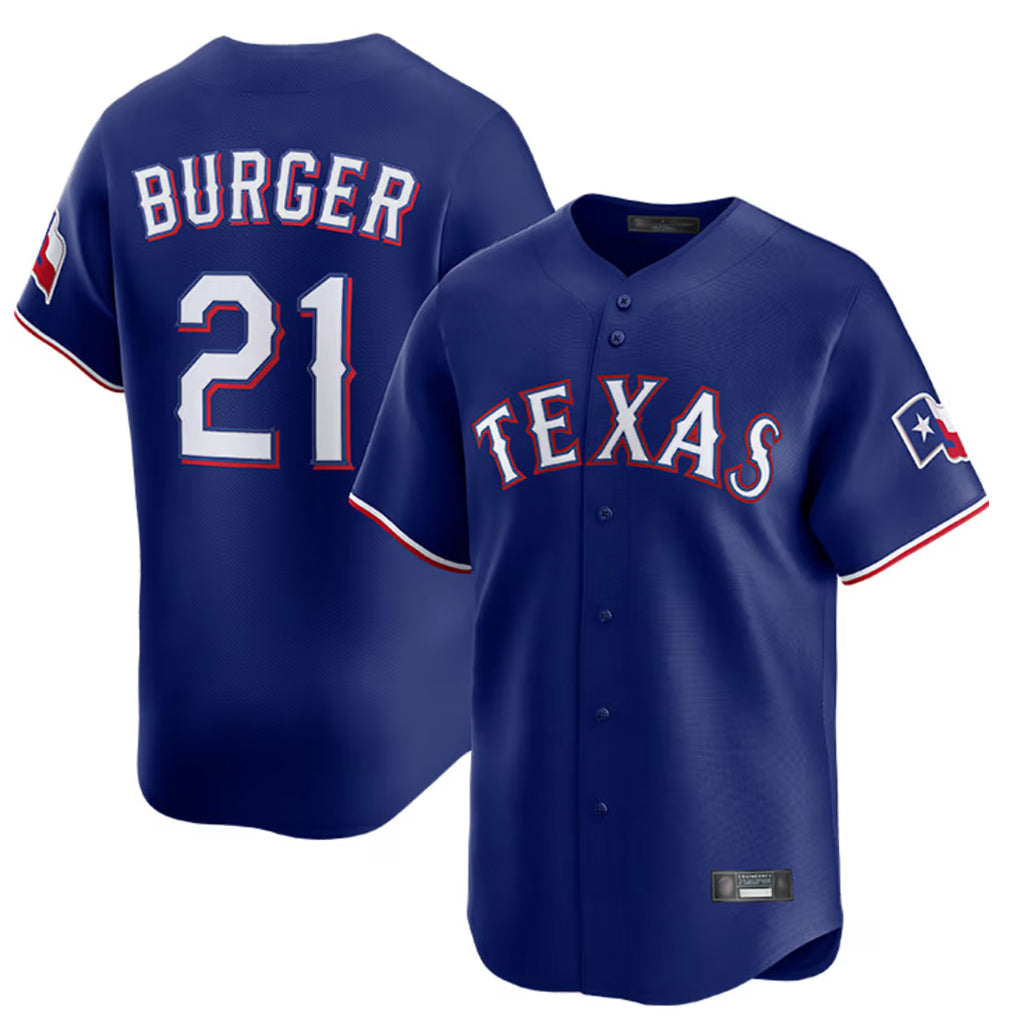 tuec T.Rangers #21 Jake Burger Player Royal Home Limited Stitched Jerseys