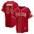 tuec T.Rangers #24 Brandon Nimmo Player Red 2026 City Connect Stitched Jerseys