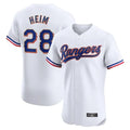 tuec T.Rangers #28 Jonah Heim Player White Gold Collection Limited Elite Stitched Jerseys