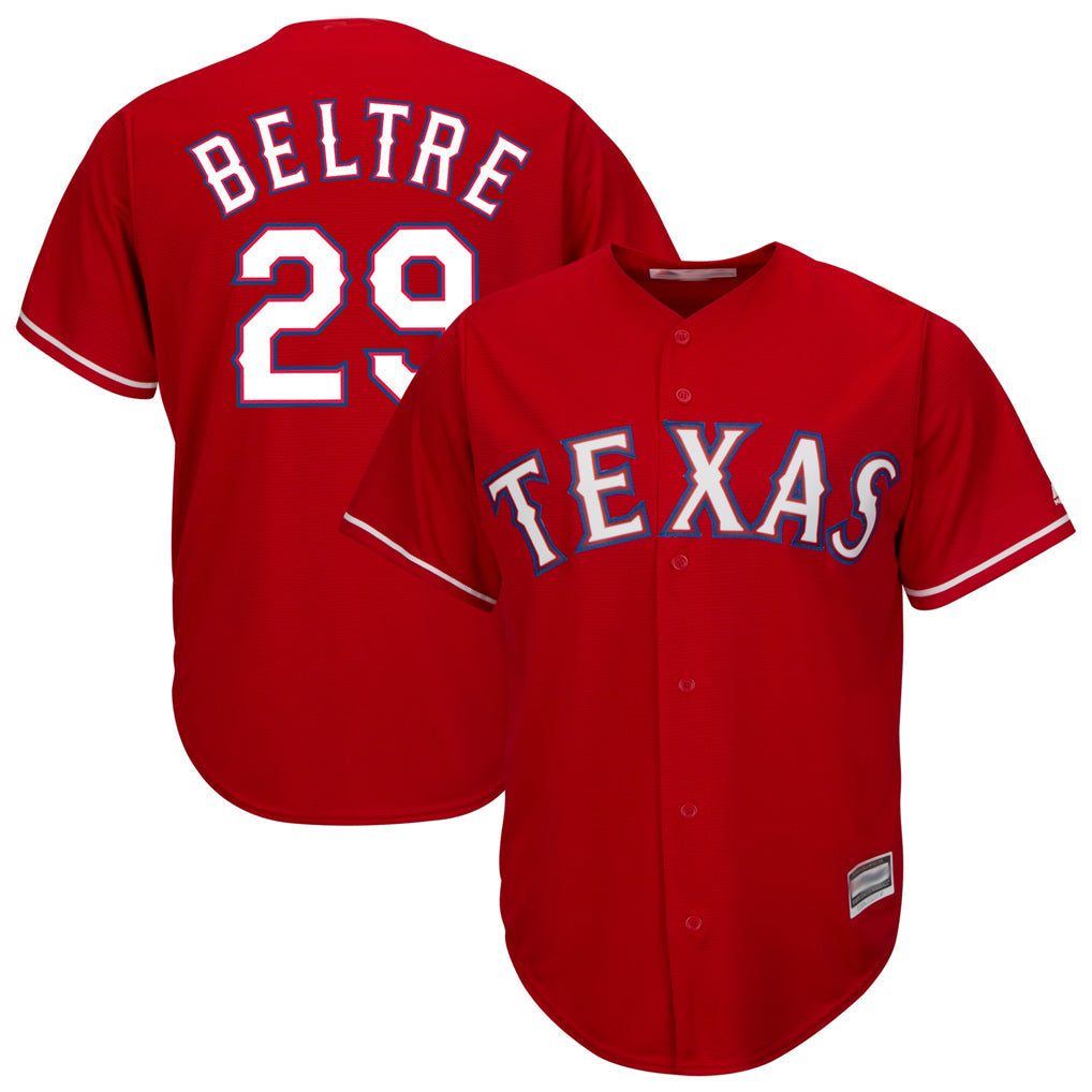 tuec T.Rangers #29 Adrian Beltre Player Red Majestic Alternate Cool Stitched Jerseys