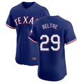 tuec T.Rangers #29 Adrian Beltre Player Royal Home Limited Elite Stitched Jerseys