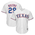 tuec T.Rangers #29 Adrian Beltre Player White Majestic Home Cool Stitched Jerseys