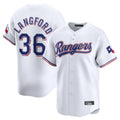 tuec T.Rangers #36 Wyatt Langford Player White Home Limited Stitched Jerseys