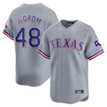 tuec T.Rangers #48 Jacob deGrom Player Gray Home Limited Stitched Jerseys