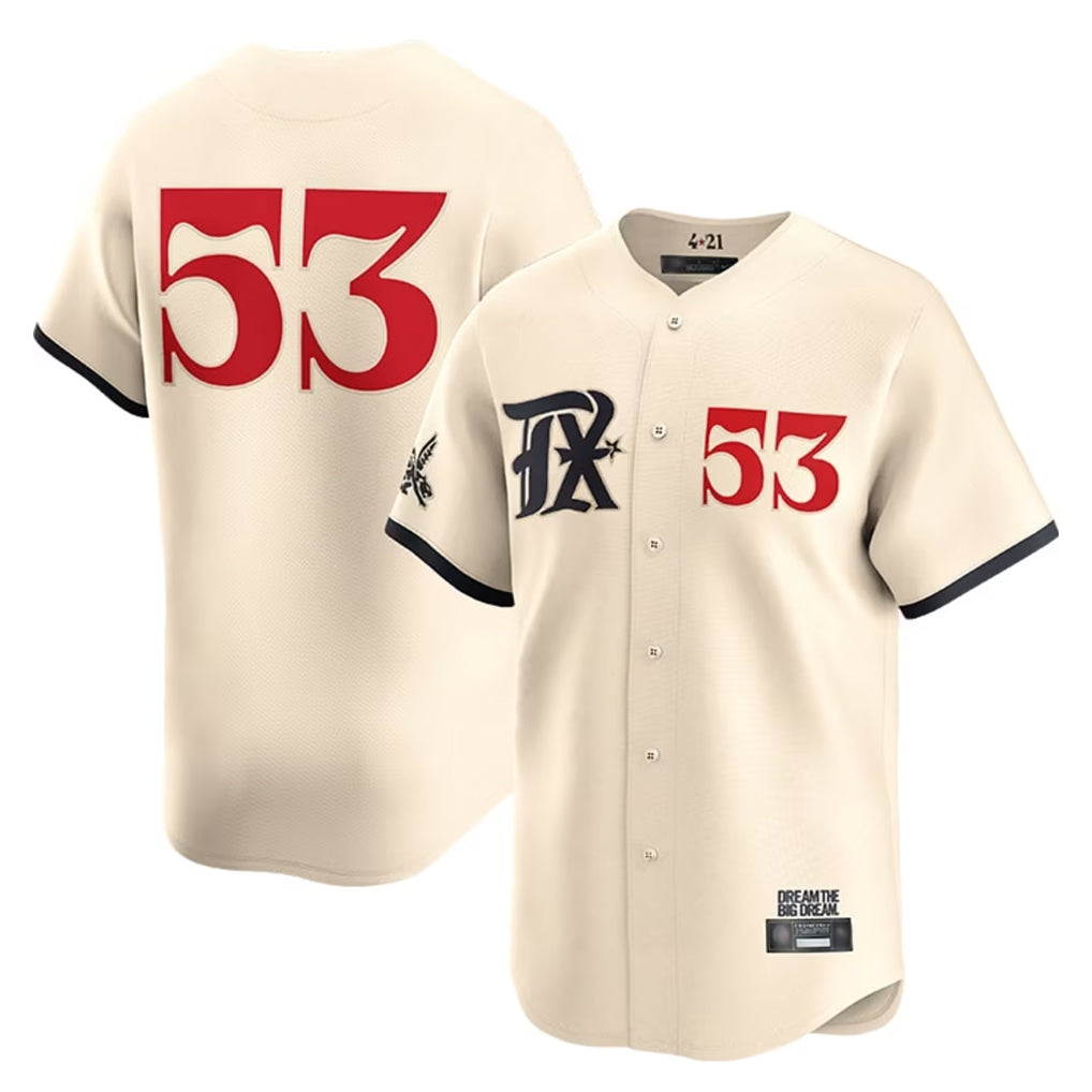 tuec T.Rangers #53 Adolis Garcia Player Cream City Connect Limited Stitched Jerseys