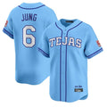 tuec T.Rangers #6 Josh Jung Player Light Blue 2026 City Connect Limited Stitched Jerseys