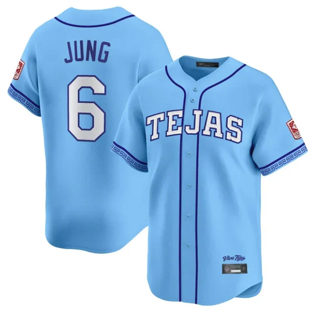 tuec T.Rangers #6 Josh Jung Player Light Blue 2026 City Connect Limited Stitched Jerseys