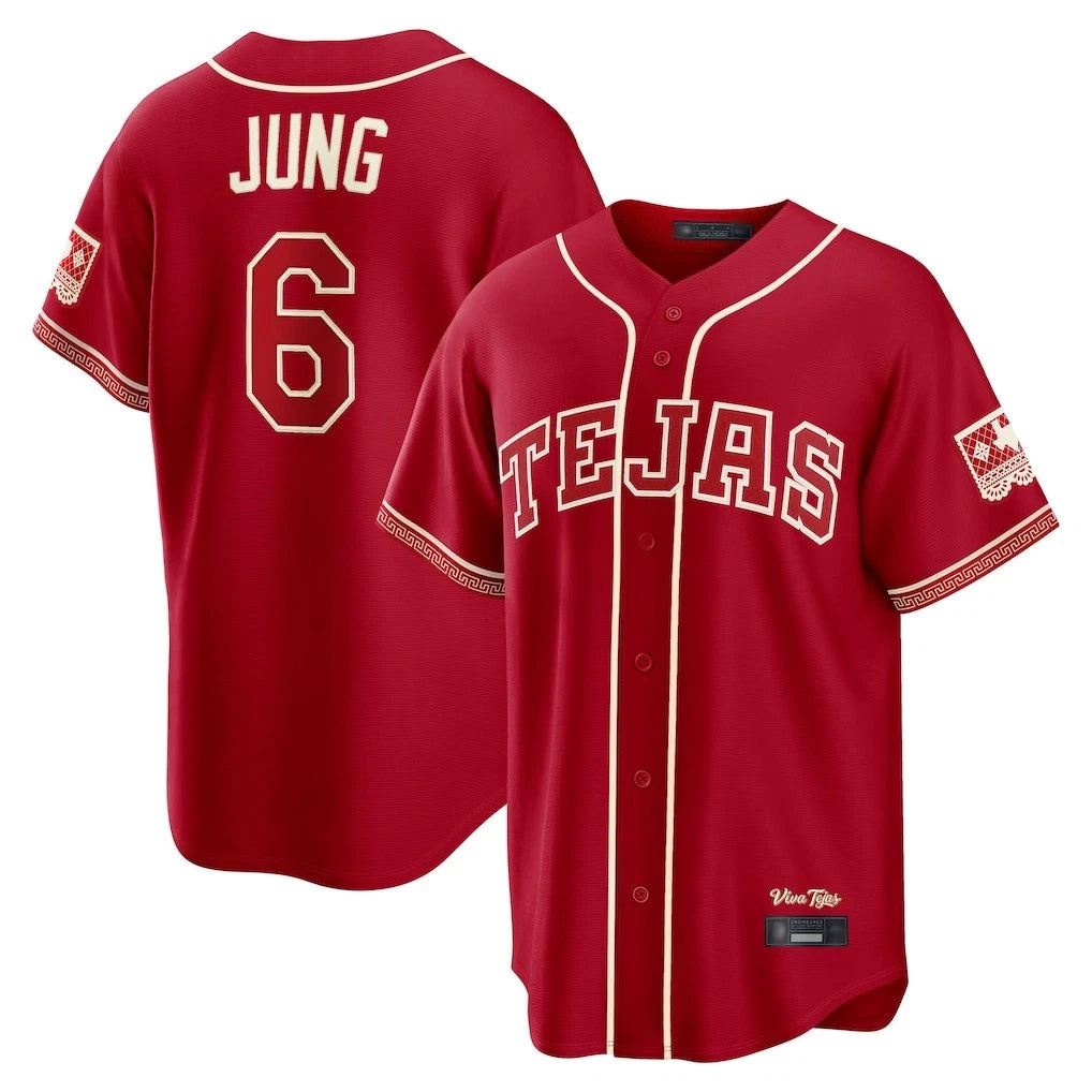 tuec T.Rangers #6 Josh Jung Player Red 2026 City Connect Limited Stitched Jerseys