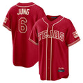 tuec T.Rangers #6 Josh Jung Player Red 2026 City Connect Limited Stitched Jerseys