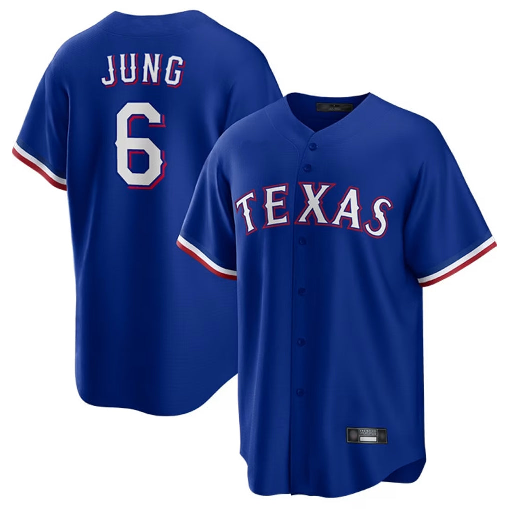 tuec T.Rangers #6 Josh Jung Player Royal Limited Home Stitched Jerseys