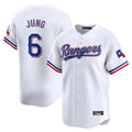 tuec T.Rangers #6 Josh Jung Player White&Blue Home Limited Stitched Jerseys