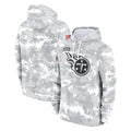 Tuec T.Titans Camo Arctic Salute to Service Pullover Hoodies Home Game Blank Player Stitched Jerseys