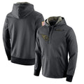 Tuec T.Titans Light Gray Pullover Hoodies Home Game Blank Player Stitched Jerseys