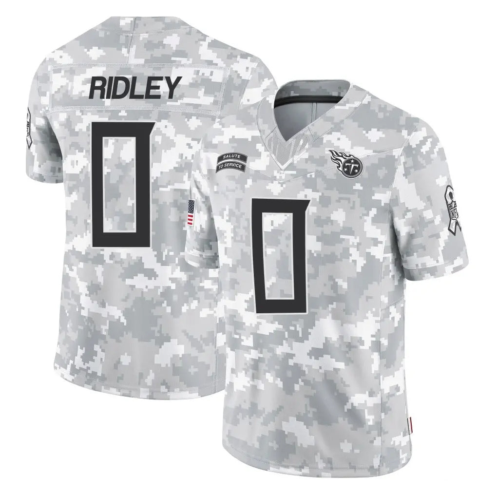 Tuec T.Titans #0 Calvin Ridley Player Arctic Camo Limited Salute to Service Home Game Stitched Jerseys