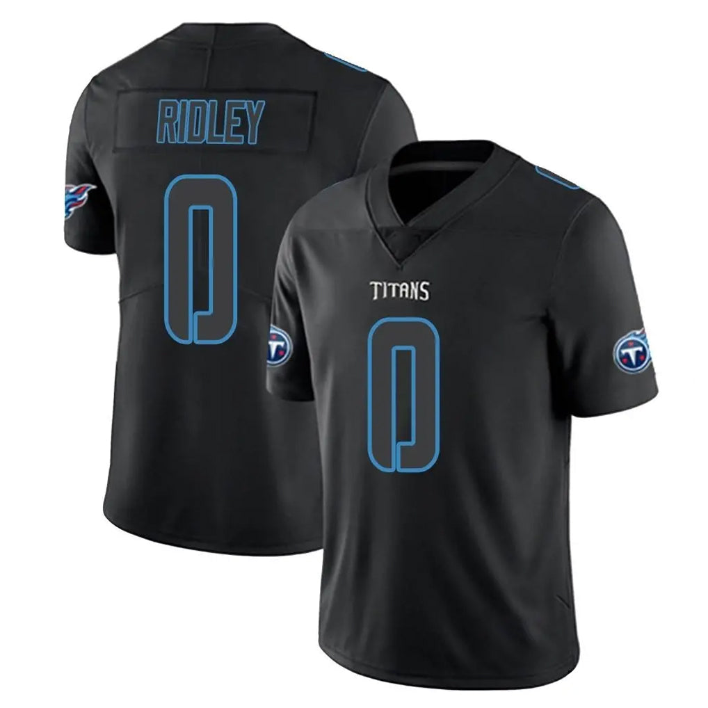 Tuec T.Titans #0 Calvin Ridley Player Black Impact Limited Home Game Stitched Jerseys