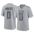 Tuec T.Titans #0 Calvin Ridley Player Gray Atmosphere Fashion Home Game Stitched Jerseys