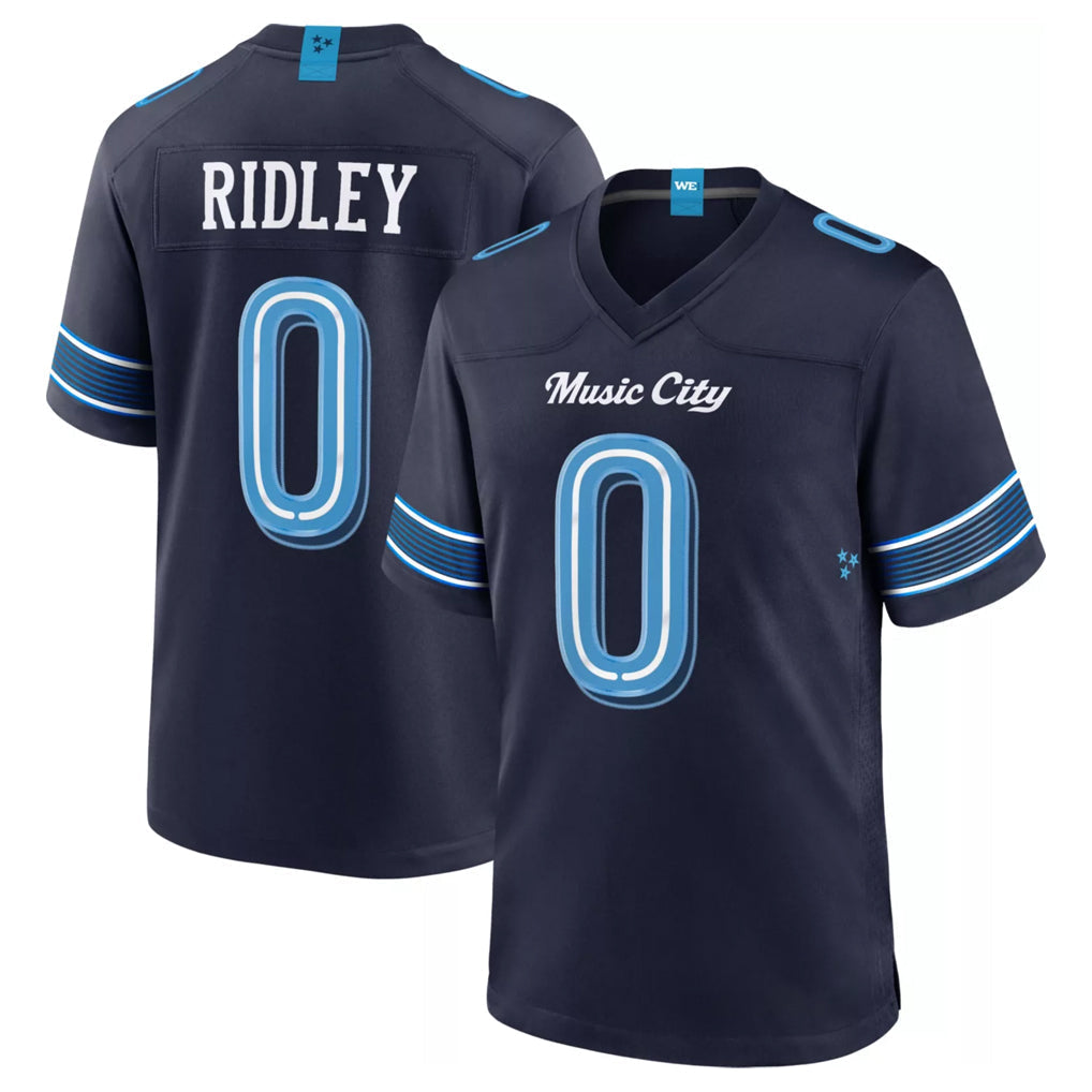 Tuec T.Titans #0 Calvin Ridley Player Navy 2026 Rivalries Collection Home Game Stitched Jerseys