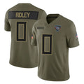 Tuec T.Titans #0 Calvin Ridley Player Olive Limited 2025 Salute to Service Home Game Stitched Jerseys