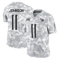 Tuec T.Titans #11 Jermaine Johnson II Player Arctic Camo Limited Salute to Service Home Game Stitched Jerseys
