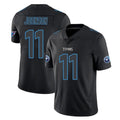 Tuec T.Titans #11 Jermaine Johnson II Player Black Impact Limited Home Game Stitched Jerseys
