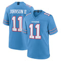 Tuec T.Titans #11 Jermaine Johnson II Player Light Blue 2026 Game Home Stitched Jerseys